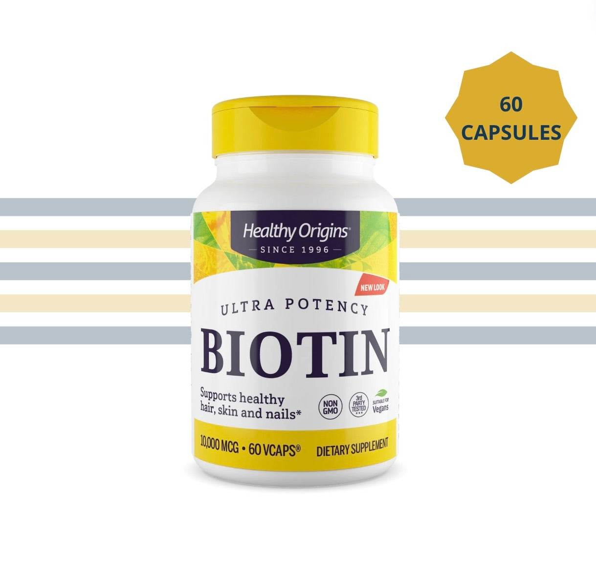 Healthy Origins Biotine Vegan 60 Capsules