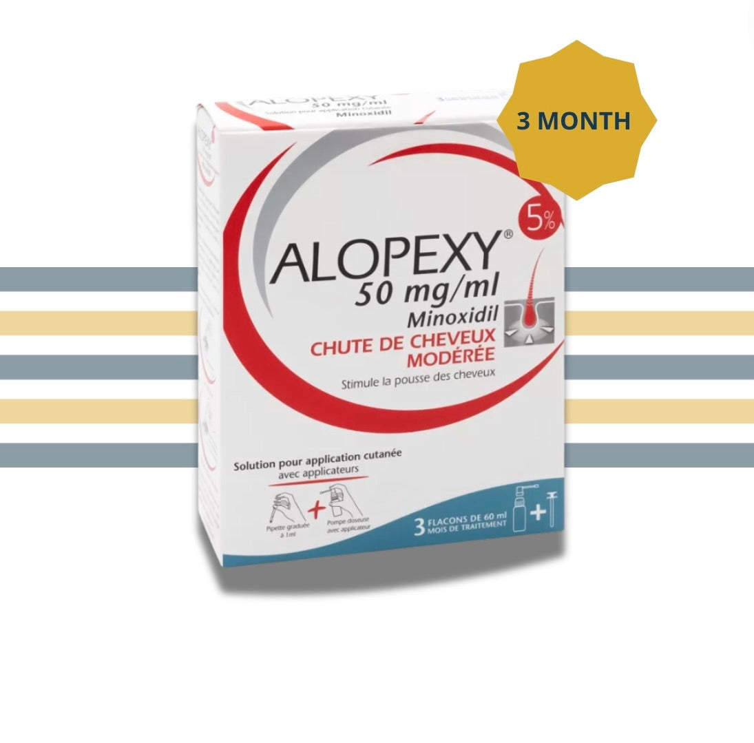 Alopexy Lotion 5% 3 mois pour les hommes